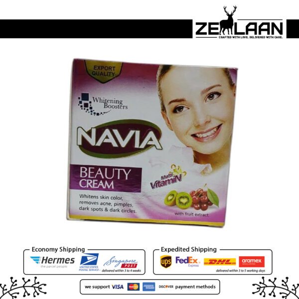 Navia Beauty Cream original 30g container for skin whitening and dark spot removal