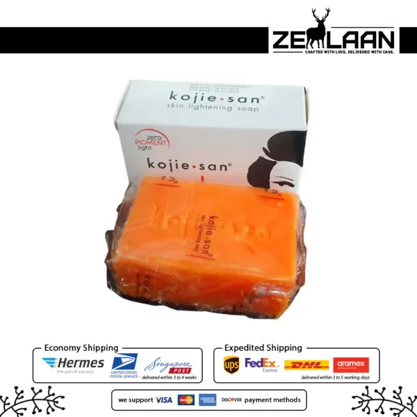 Original Kojie San Soap with high-grade Kojic Acid for hyperpigmentation treatment with box