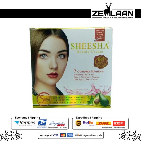 Sheesha Beauty Cream original packaging for acne, dark spots, and skin whitening