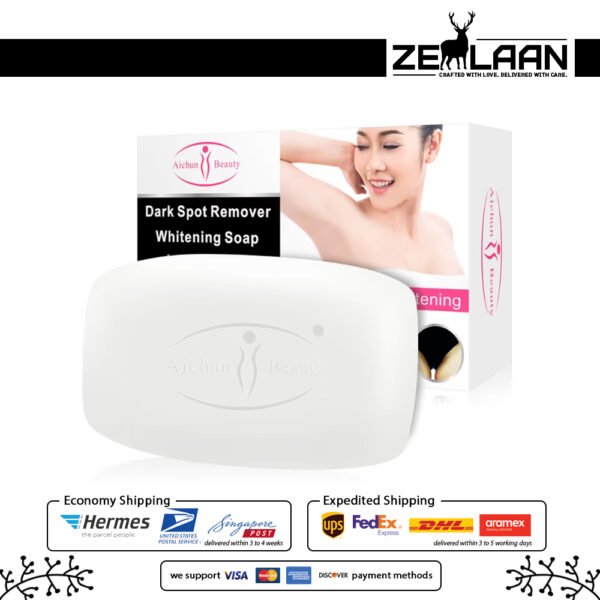 Aichun Beauty Dark Spot Remover Soap - Powerful Whitening & Instant Glow Formula - 100g with box