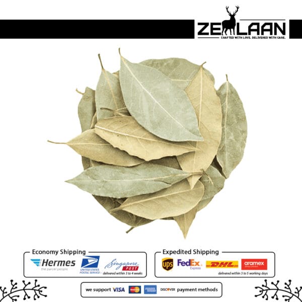 Organic Premium Ceylon Bay Leaves, Grade No. 1 whole sun-dried green leaves from Sri Lanka featuring high essential oils for medicinal and culinary use 2 Organic Premium Ceylon Bay Leaves, Grade No. 1 whole sun-dried green leaves from Sri Lanka featuring high essential oils for medicinal and culinary use 2