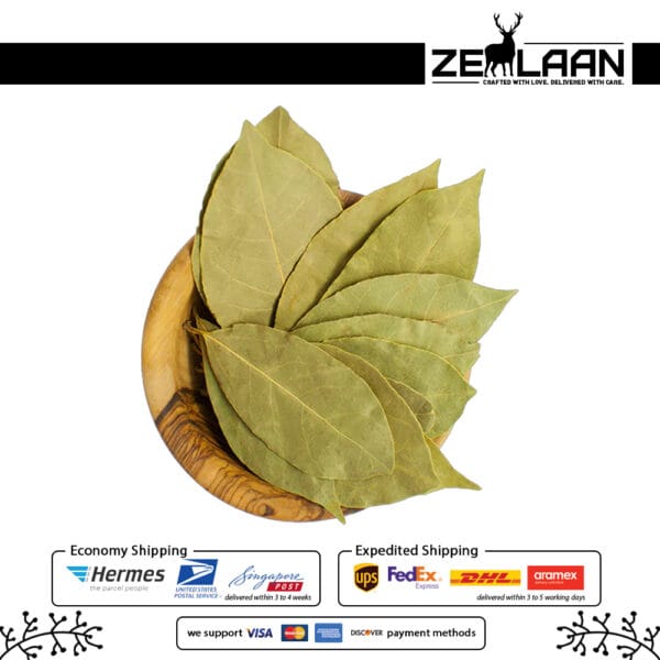 Organic Premium Ceylon Bay Leaves, Grade No. 1 whole sun-dried green leaves from Sri Lanka featuring high essential oils for medicinal and culinary use 3 Organic Premium Ceylon Bay Leaves, Grade No. 1 whole sun-dried green leaves from Sri Lanka featuring high essential oils for medicinal and culinary use 3
