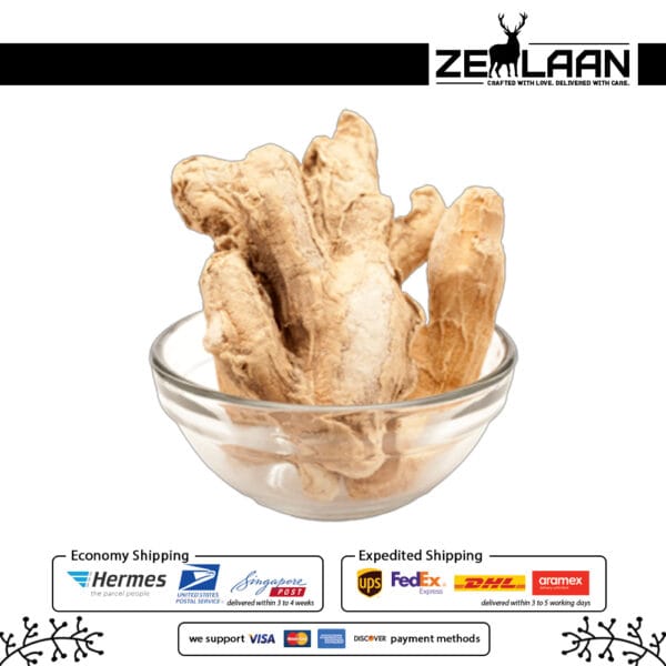Organic Premium Ceylon Dry Ginger, Grade No. 1 whole sun-dried ginger rhizomes from Sri Lanka featuring high gingerol for medicinal and culinary use 3 Organic Premium Ceylon Dry Ginger, Grade No. 1 whole sun-dried ginger rhizomes from Sri Lanka featuring high gingerol for medicinal and culinary use 3