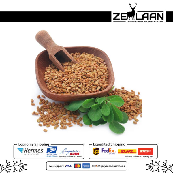 Organic Premium Ceylon Fenugreek Seeds, Grade No. 1 whole yellow-gold seeds from Sri Lanka featuring high essential oils for medicinal and culinary use 2