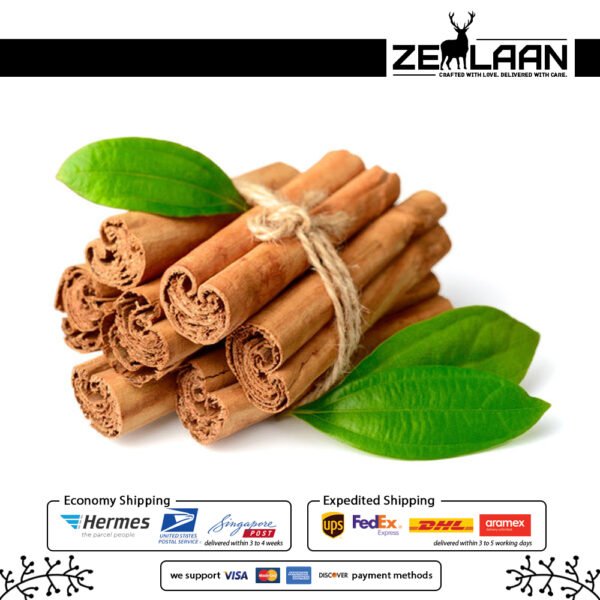 Organic Premium Ceylon Cinnamon No. 1 quills, pure true cinnamon sticks harvested from Sri Lanka for medicinal and culinary use