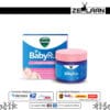 Vicks BabyRub 50g pink and blue jar showing gentle non-medicated formula with Aloe Vera, Rosemary, and Lavender for baby’s cold and sleep comfort 50ml