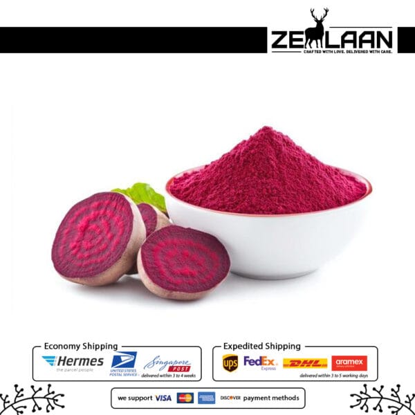 Beetroot Powder with bowl