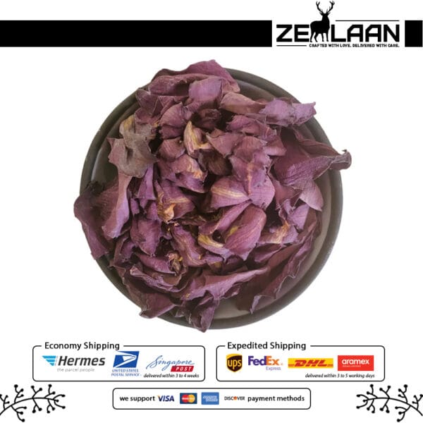 Dried Pink Lotus Flower in a Bowl