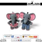 Handmade Crochet Elephant View 3