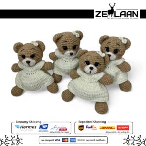 Handmade Crochet Mini Bear View 1