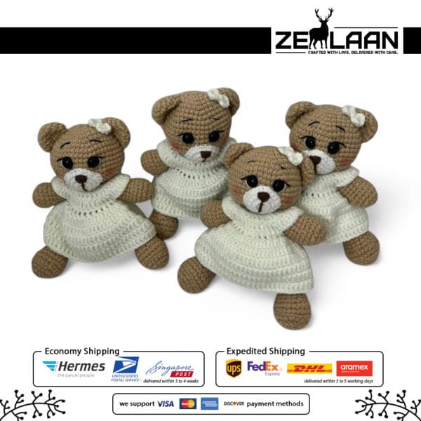 Handmade Crochet Mini Bear View 1