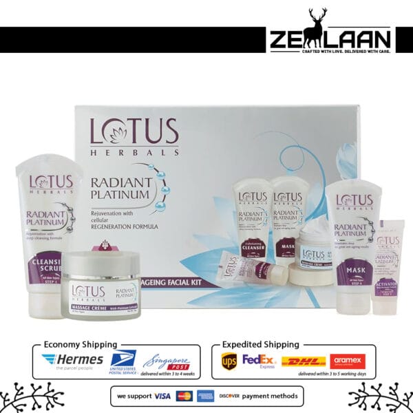 Lotus Herbals Radiant Platinum Anti-Ageing Facial Kit Lotus Herbals Radiant Platinum Anti-Ageing Facial Kit