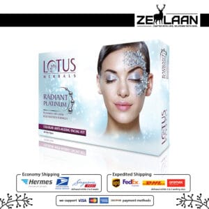 Lotus Herbals Radiant Platinum Anti-Ageing Facial Kit in Box