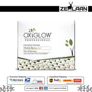 Oxyglow Professional Pearl Facial Kit with innovative pearl-infused formula for deep clean pores, even skin tone and skin brightening front