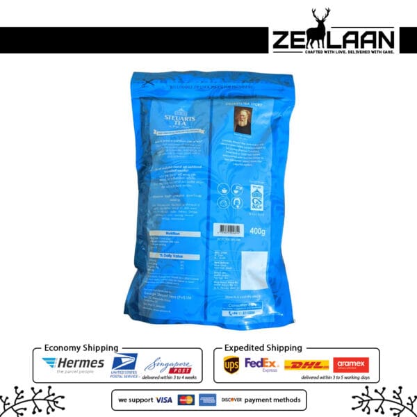 Steuarts Tea Original BOPF 400g back side