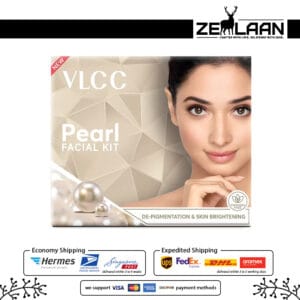 VLCC Pearl Facial Kit de-pigmentation and skin brightening paraben-free complete professional at-home pearl facial treatment for all skin types