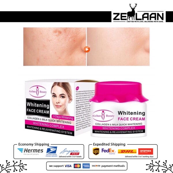 Aichun Beauty Whitening Face Cream Change