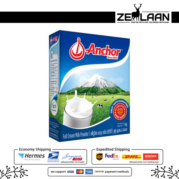 Anchor Full Cream Milk Powder 1Kg
