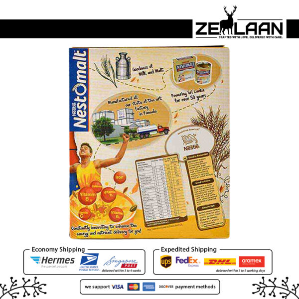 Nestlé Nestomalt Malted Food Drink 400g Back View
