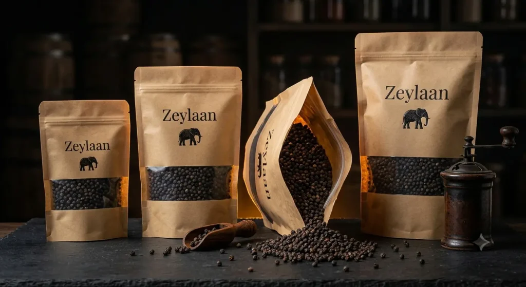 Ceylon Black Pepper: The King of Spices, Grade No.1 Perfected in Sri Lanka 6 Ceylon Black Pepper 250g 500g 750g 1kg Premium Studio