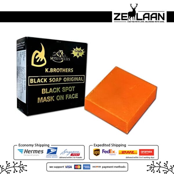 K. Brothers Black Soap Original with Box
