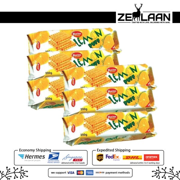 Munchee Lemon Puff Biscuits Pack of 3 Munchee Lemon Puff Biscuits Pack of 3