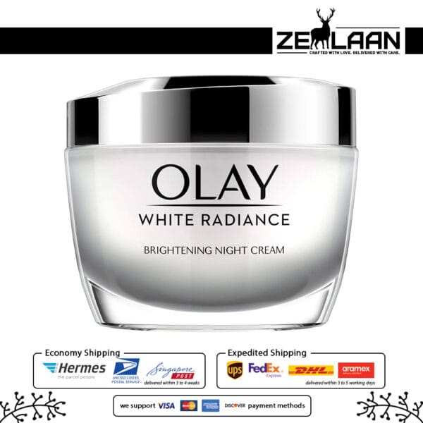 Olay White Radiance Light Perfecting Night Cream Bottle Olay White Radiance Light Perfecting Night Cream Bottle