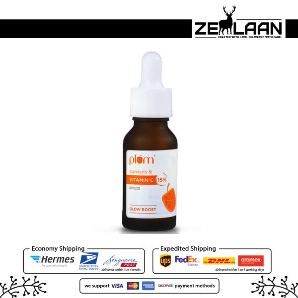 Plum Mandarin & 15% Vitamin C Serum 20ml Bottle