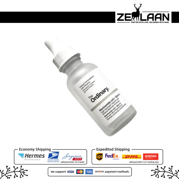The Ordinary Niacinamide 10% + Zinc 1% Serum Bottle