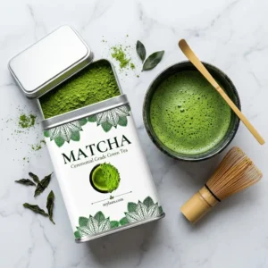Ceremonial Grade Matcha Green Tea Powder Tin