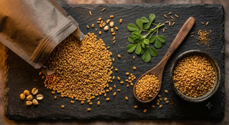 Ceylon Fenugreek Seeds: The Maple-Warm Spice with More Science Behind It Than Most Supplements 4 Ceylon Fenugreek Seeds Grade No.1 Golden Whole Seeds Premium Flat Lay
